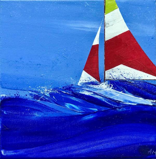 - Acrylic on Canvas, Painting by Annabel Menheneott, measuring 30 x 30 cm (H x W) framed at 35 x 35 cm £450